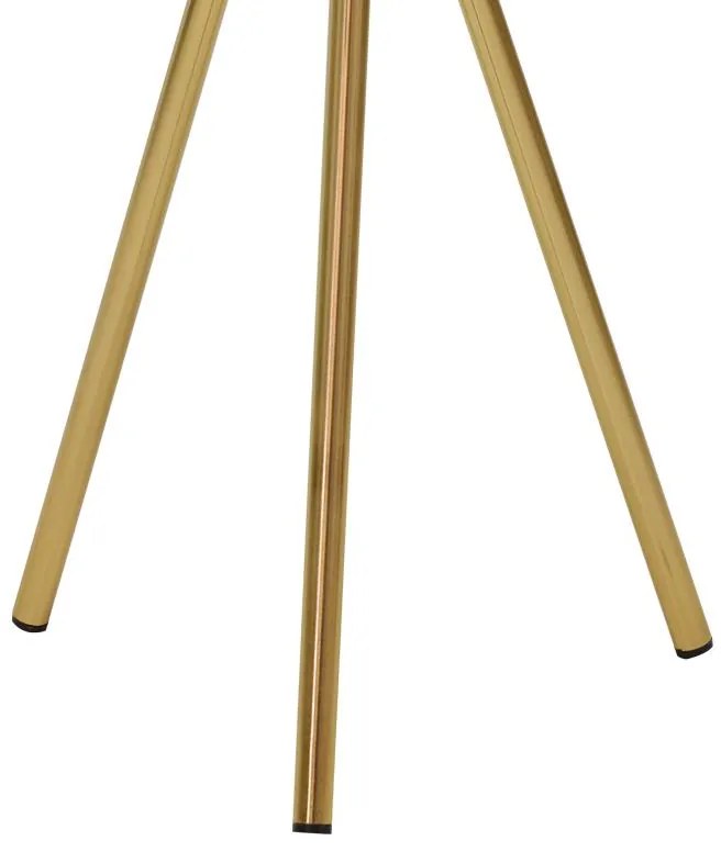 Βοηθητικό τραπέζι Jacksie Inart μπρονζέ-χρυσό μέταλλο Φ46x48εκ 46x46x48 εκ.