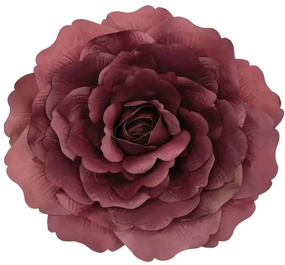 Τεχνητό Κρεμαστό Τριαντάφυλλο 00-23835-50-BURGUNDY Φ55cm Burgundy Marhome Ύφασμα,Πλαστικό