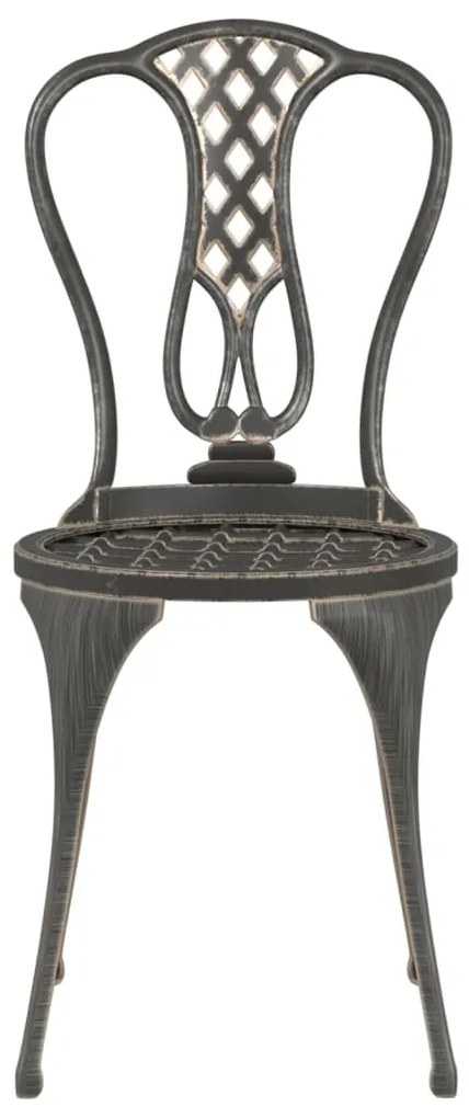 vidaXL Σετ Επίπλων Bistro 3 Τεμαχίων Μπρονζέ από Χυτό Αλουμίνιο