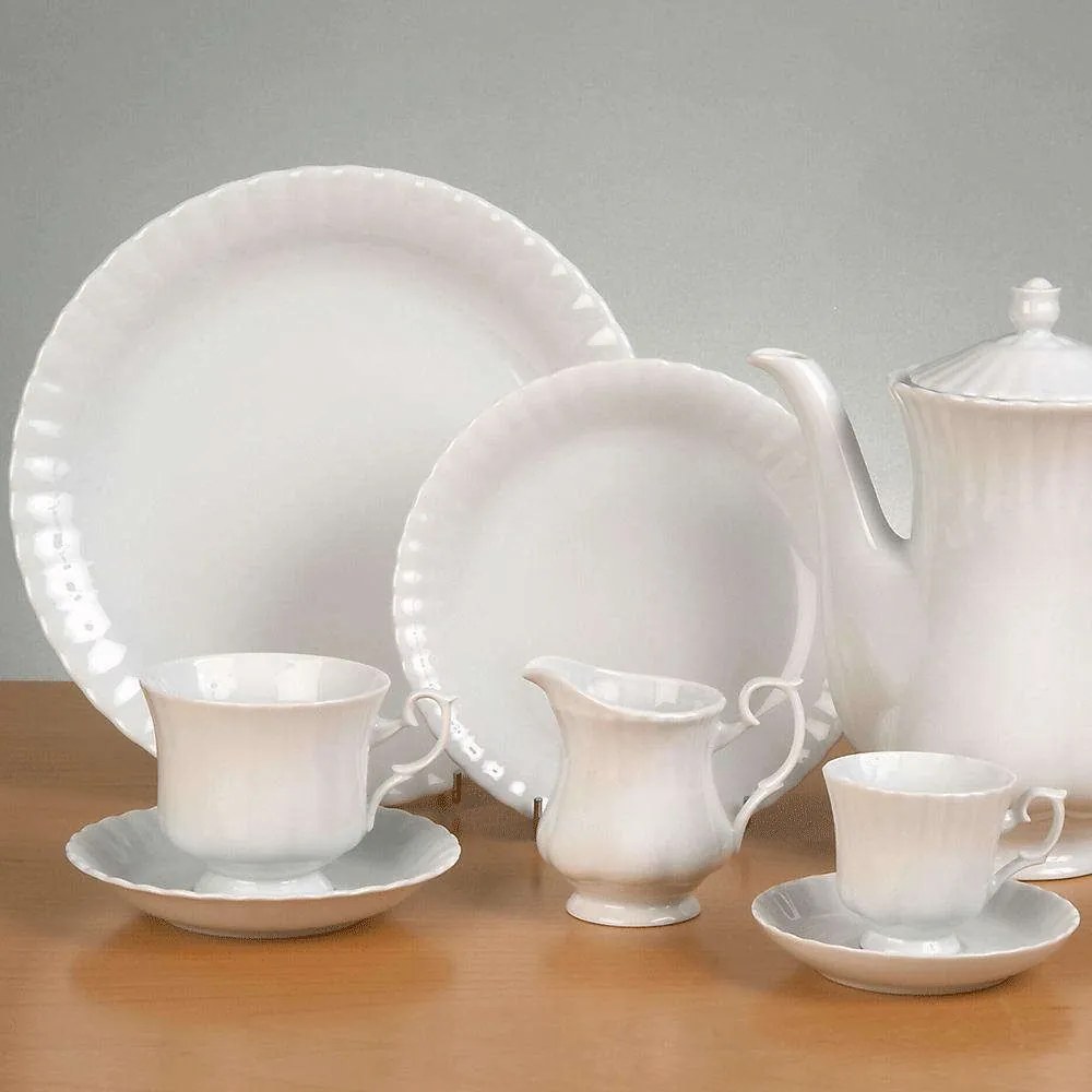 Σερβίτσιο Πιάτα Φαγητού Ivona (Σετ 72Τμχ) 36.000.30 White Cryspo Trio 72 τμχ Porcelain