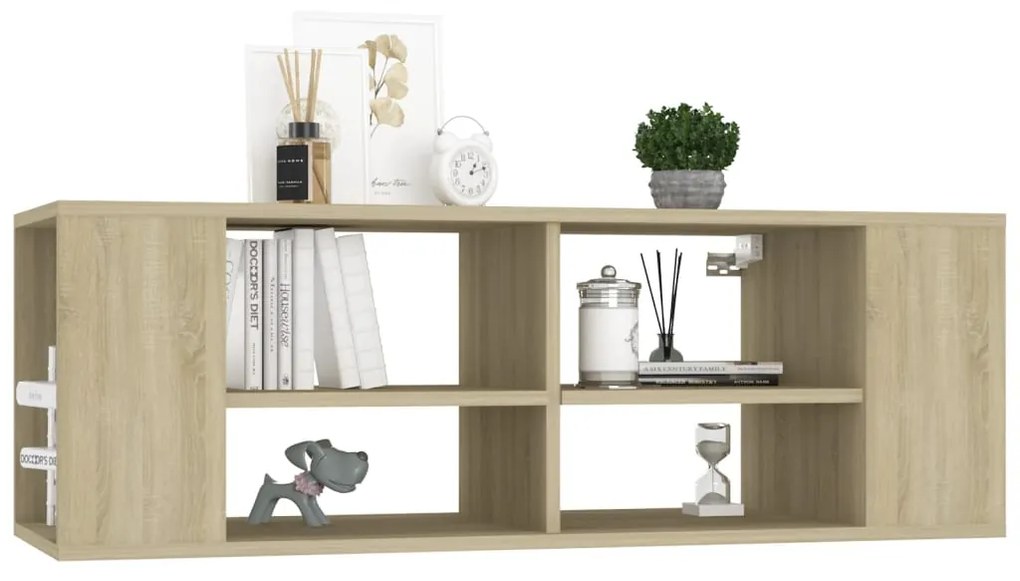 vidaXL Έπιπλο Τηλεόρασης Κρεμαστό Sonoma Δρυς 102x35x35 εκ Επεξ. Ξύλο