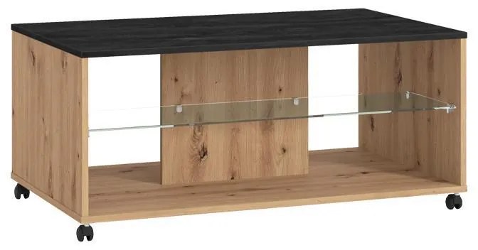 Τραπεζάκι Σαλονιού Norte Artisan Oak - Carbon 101*60*45 εκ.