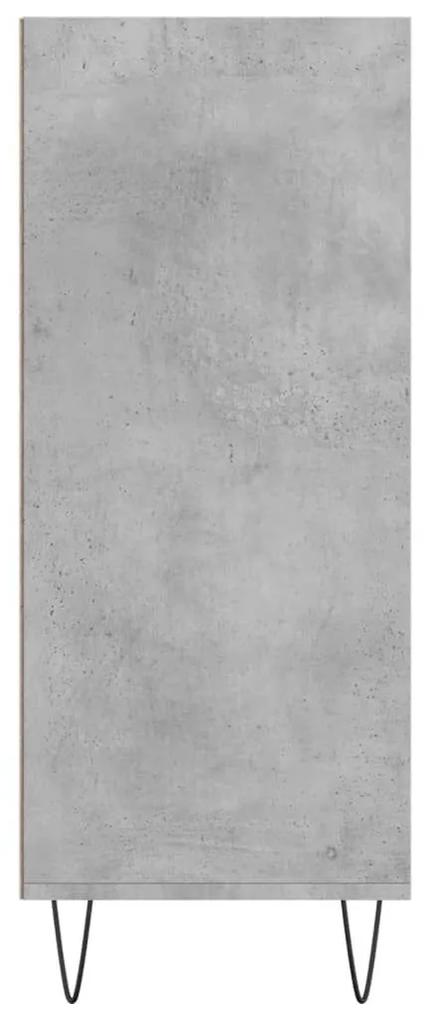 Ραφιέρα Γκρι Σκυροδέματος 57 x 35 x 90 από Επεξεργασμένο Ξύλο - Γκρι