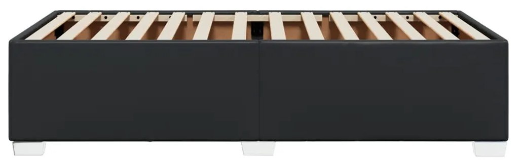vidaXL Πλαίσιο Κρεβατιού Μαύρο 90x190 εκ. από Συνθετικό Δέρμα