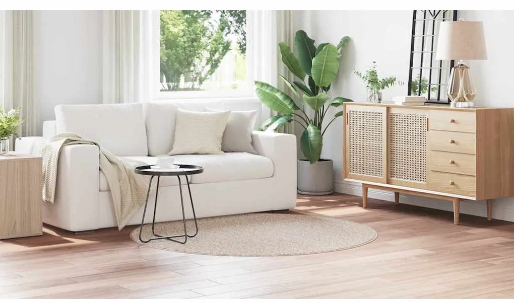 vidaXL Χαλί Κρεμ 160 x 160 cm Πολυπροπυλένιο