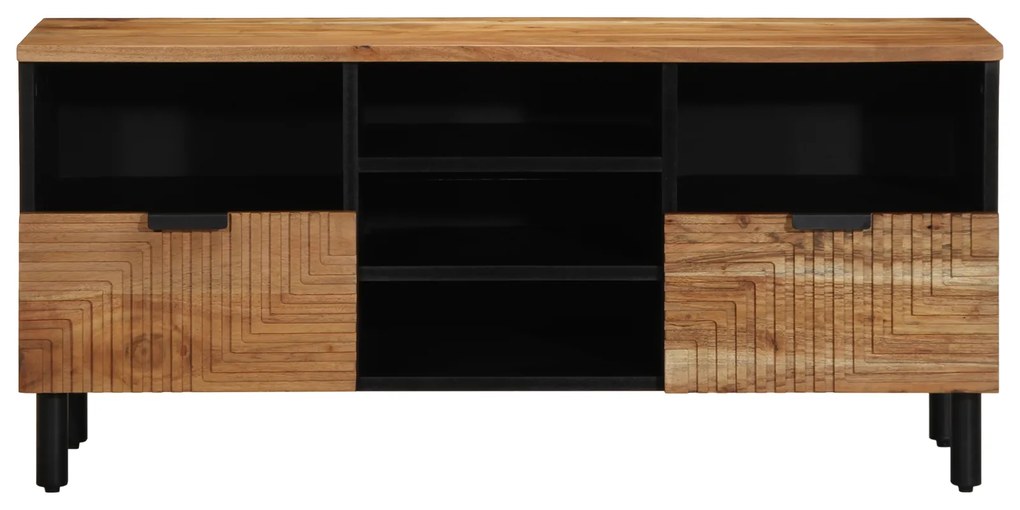 vidaXL Ντουλάπα τηλεόρασης 100x33,5x46 εκ. Μασίφ ξύλο ακακίας