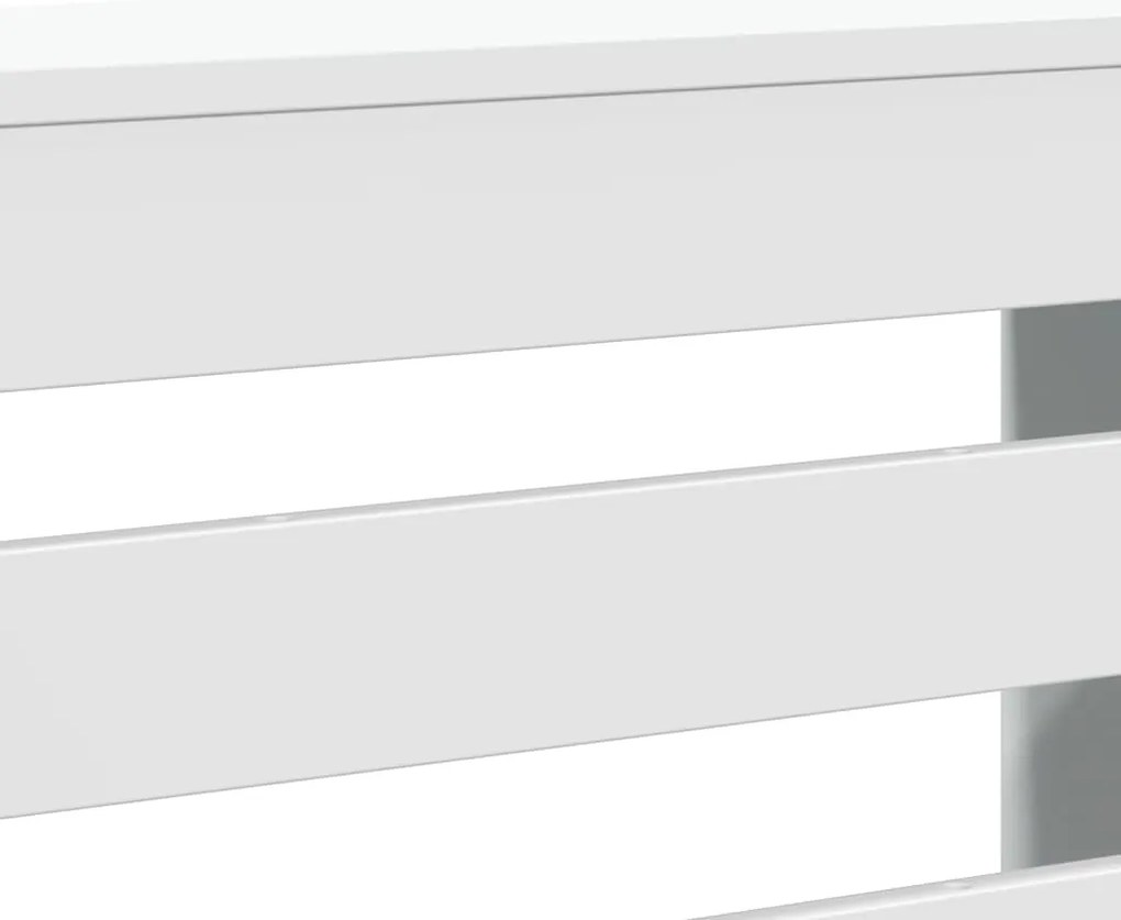 vidaXL Κάλυμμα Καλοριφέρ Λευκό 149x20x82 εκ. από Επεξεργασμένο Ξύλο