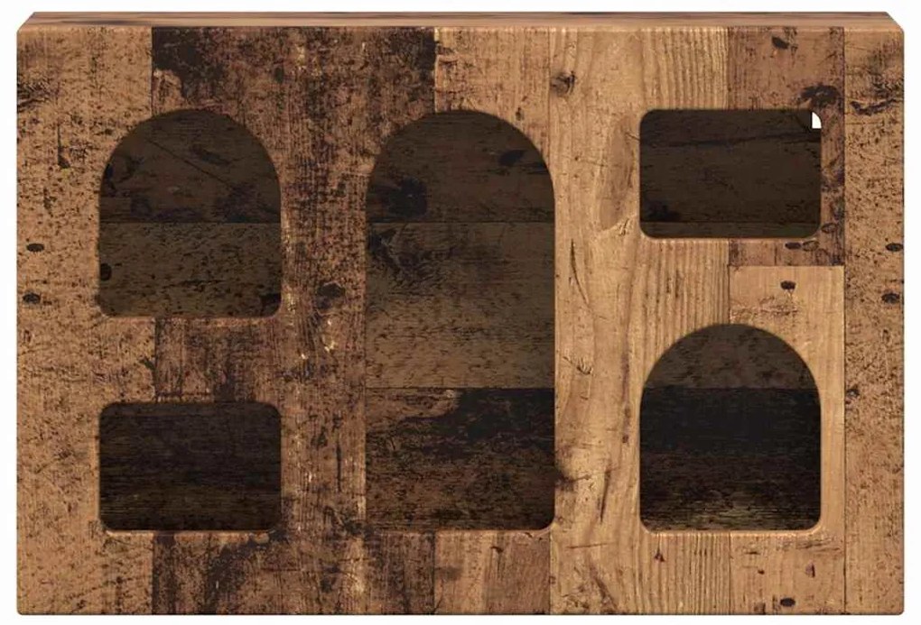 vidaXL Κρεμαστό ντουλάπι Παλιό ξύλο 60 x 20 x 40 εκ Επεξεργασμένο ξύλο