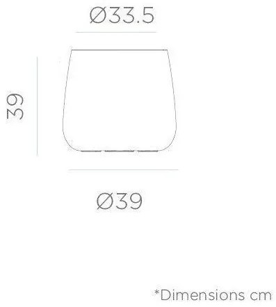 Διακοσμητική Γλάστρα Camelia 40 New Garden-JDNCA040NXNW-Μαύρο JDNCA040NXNW