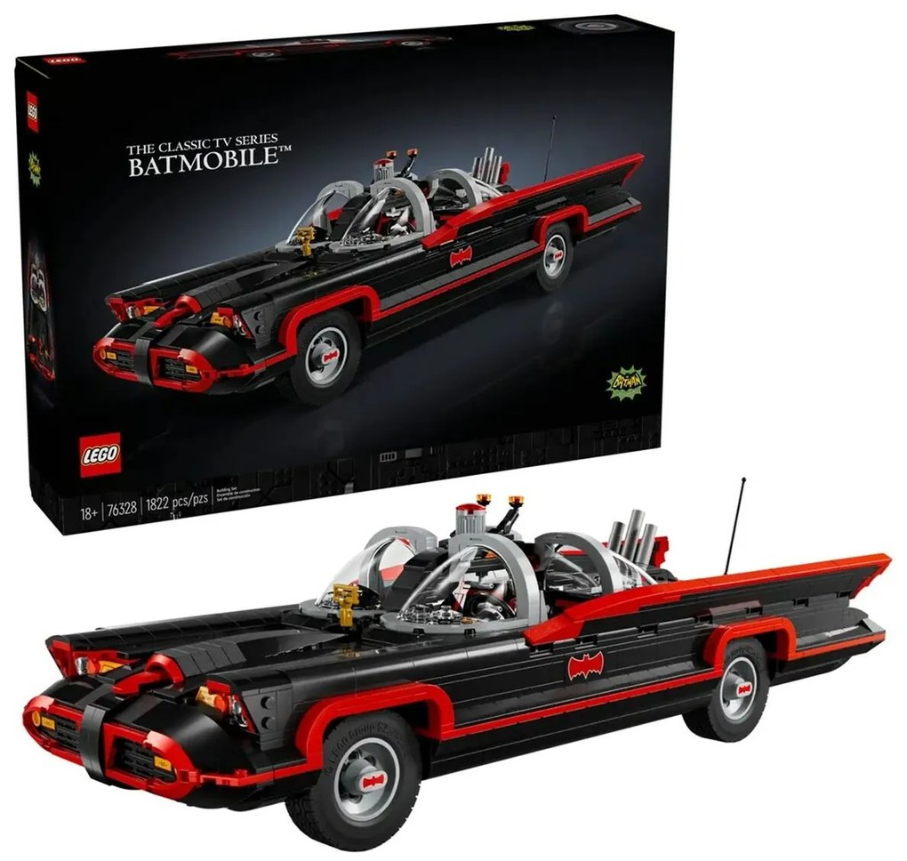 Παιχνίδι Kατασκευή Lego BATMAN 76328 The Classic TV Series Batmobile 1822 Τεμάχια