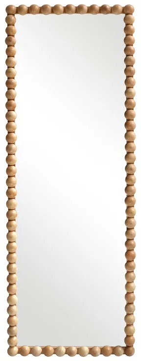Καθρέπτης Ledalo pakoworld ξύλο σε φυσική απόχρωση 45x4.5x130εκ