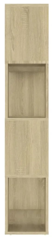 vidaXL Βιβλιοθήκη/Διαχωριστικό Χώρου Sonoma Δρυς 80x24x124,5εκ Μοριοσ.