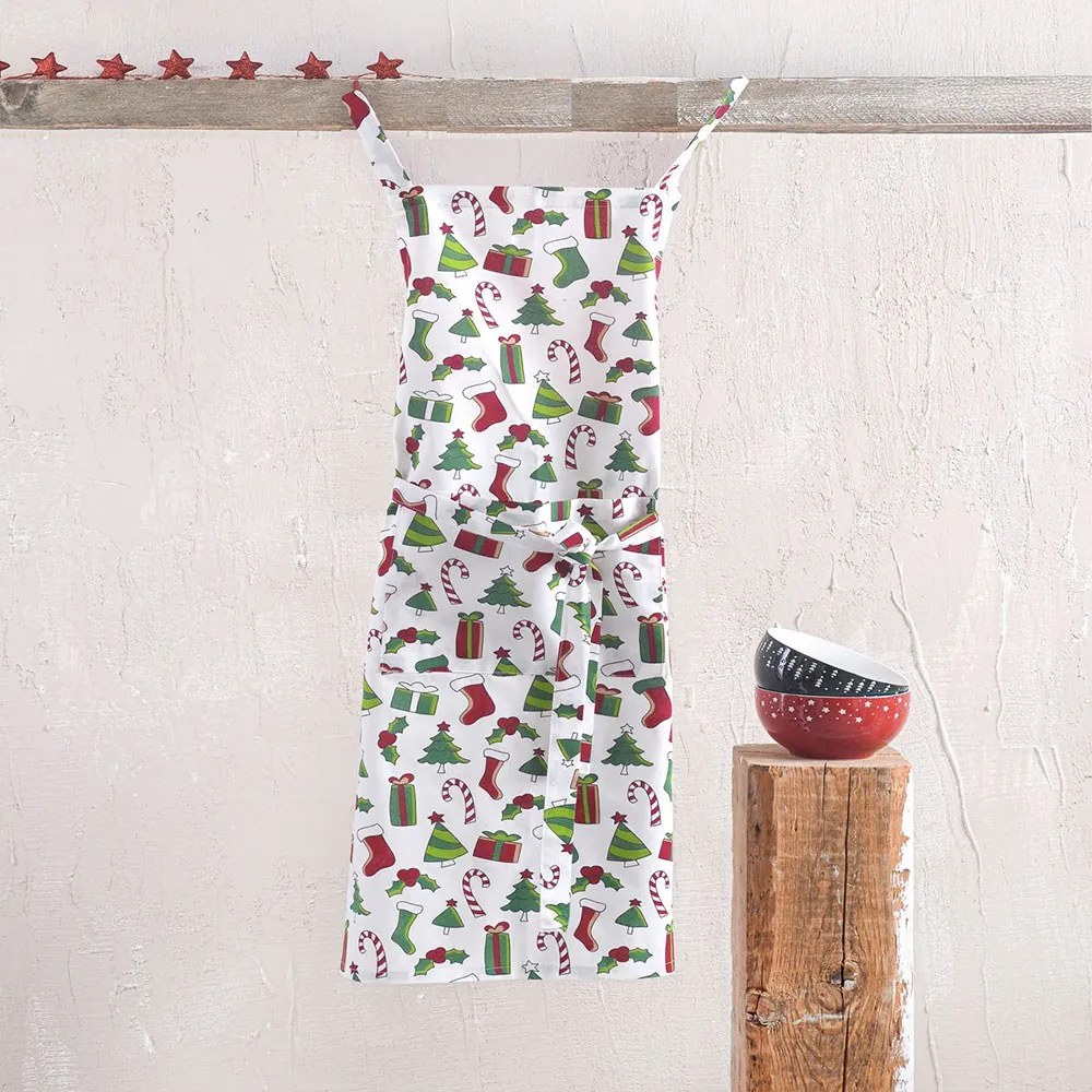 Ποδιά Ολόσωμη Holly Multi Ρυθμός 60x85cm 100% Βαμβάκι