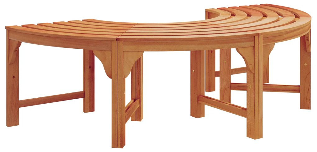 vidaXL Παγκάκι Δέντρου Καφέ 160 x 160 x 45εκ. Μασίφ ξύλο ευκαλύπτου