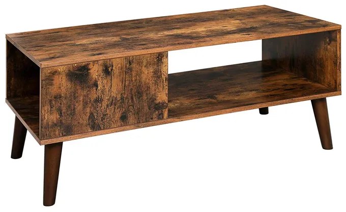 Ξύλινο Ρετρό Τραπέζι Σαλονιού 100 x 50 x 45 cm VASAGLE LCT09BX  LCT09BX
