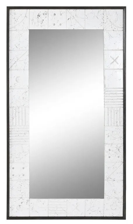 Τοίχο καθρέφτη DKD Home Decor Λευκό Σύγχρονη 130 x 4 x 70 cm