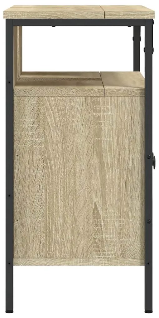 vidaXL Ντουλάπι Νιπτήρα Μπάνιου Sonoma Δρυς 60x30x60 εκ. Επεξ. Ξύλο