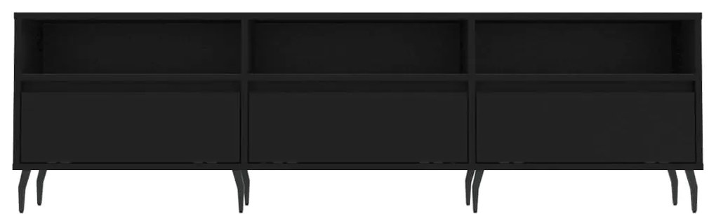 vidaXL Έπιπλο Τηλεόρασης Μαύρο 150x30x44,5 εκ. Επεξεργασμένο Ξύλο
