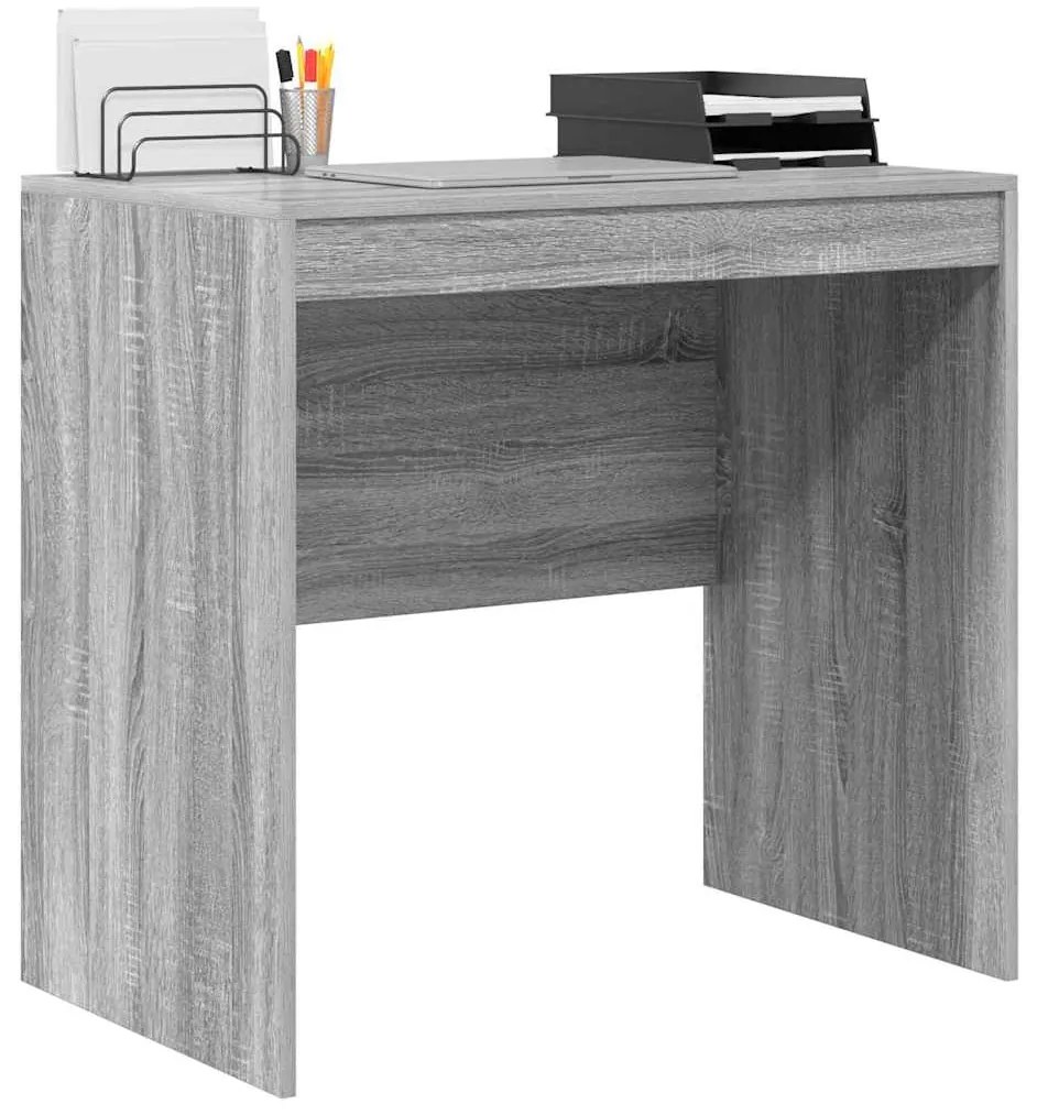 vidaXL Γραφείο Γκρι sonoma 80 x 50 x 76 εκ. Επεξεργασμένο ξύλο