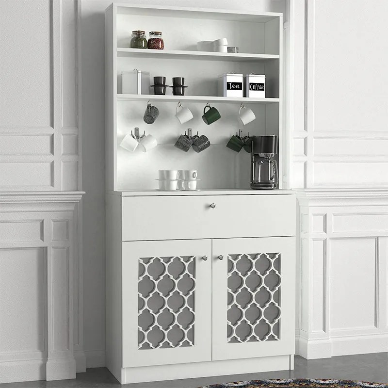 ΕΠΙΠΛΟ ΚΟΥΖΙΝΑΣ AXEL MEGAPAP ΧΡΩΜΑ ΛΕΥΚΟ 90X37X183,6ΕΚ.