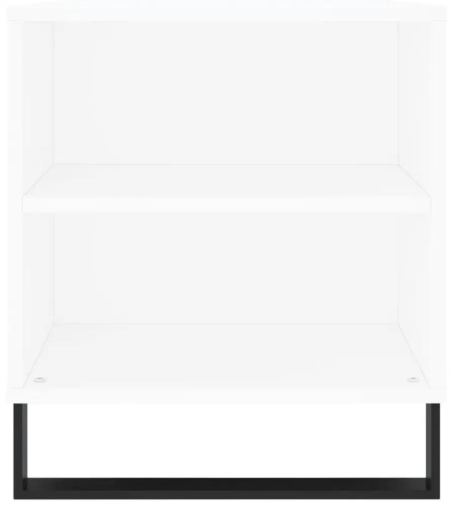 Τραπεζάκι Σαλονιού Λευκό 102x44,5x50 εκ. από Επεξεργασμένο Ξύλο - Λευκό