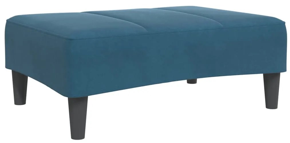 vidaXL Υποπόδιο Μπλε 77x55x31 εκ. Βελούδινο