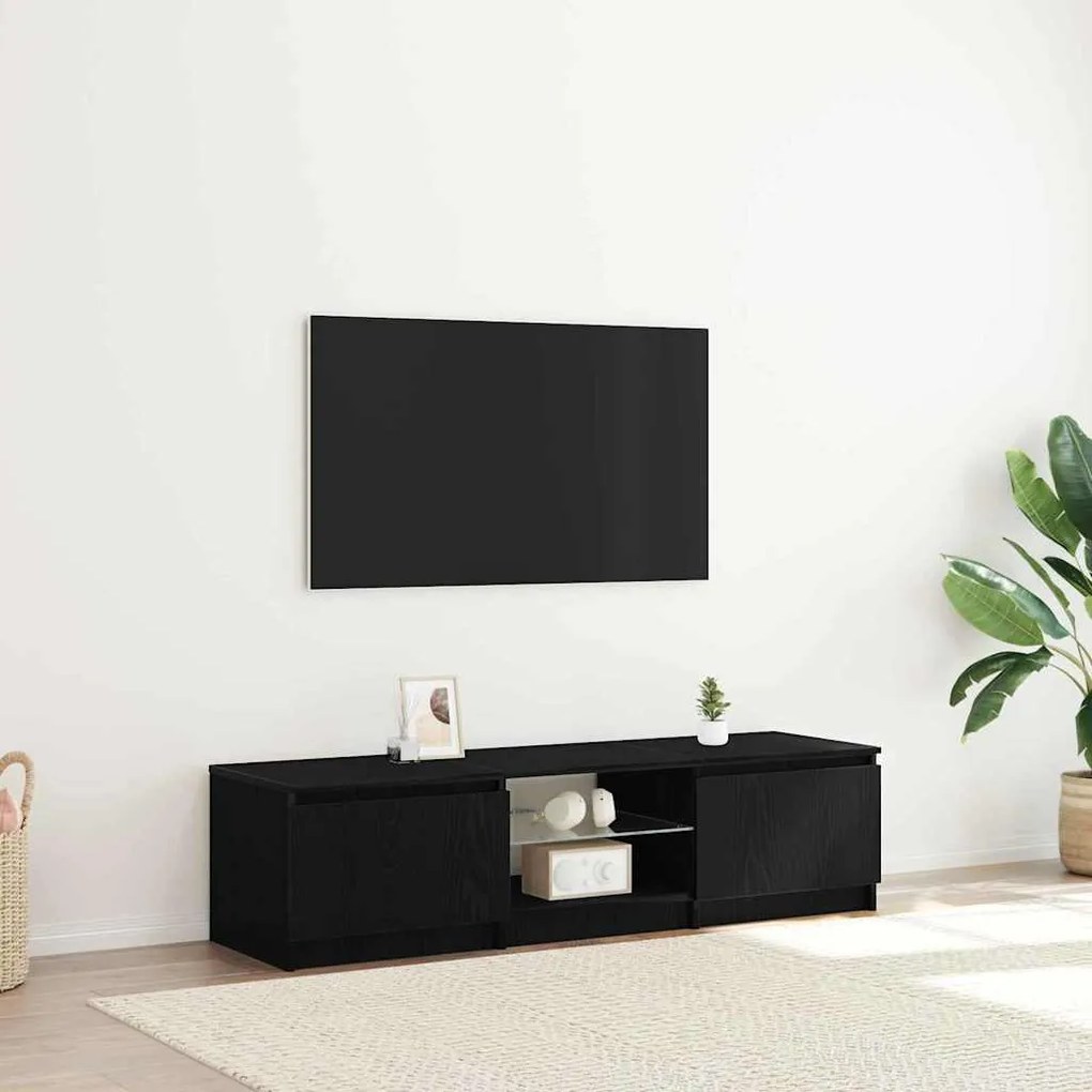 vidaXL Ντουλάπι TV Μαύρο 140 x 40 x 35.5 εκ. Επεξεργασμένο ξύλο