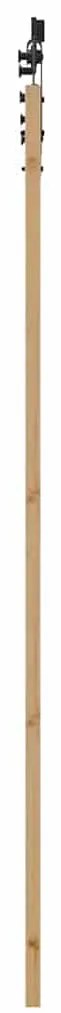 vidaXL Ολισθητή Πόρτα Χειροκίνητος Καφέ 78 x 232 cm Ξύλο και μέταλλο