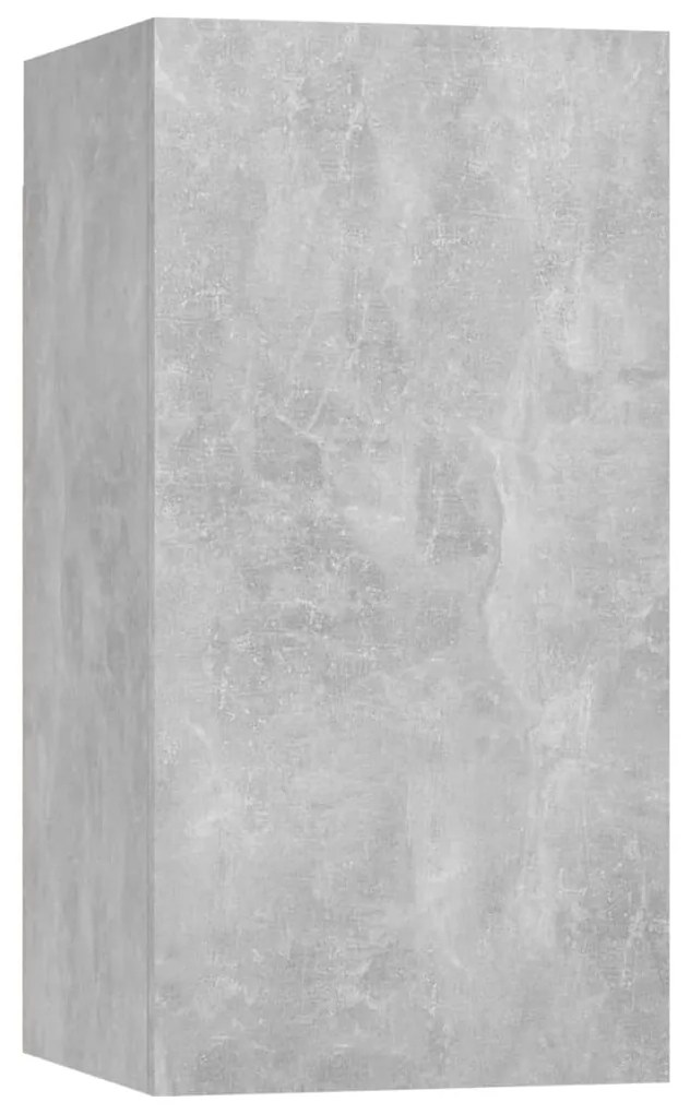 vidaXL Έπιπλα Τηλεόρασης 4 τεμ. Γκρι Σκυρ. 30,5x30x60 εκ. Μοριοσανίδα