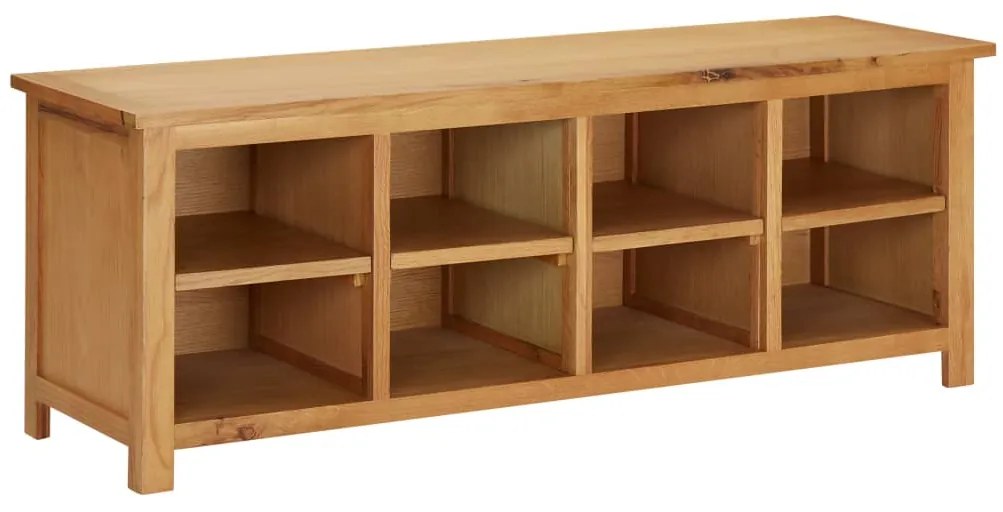 vidaXL Παπουτσοθήκη 114 x 37 x 45 εκ. από Μασίφ Ξύλο Δρυός