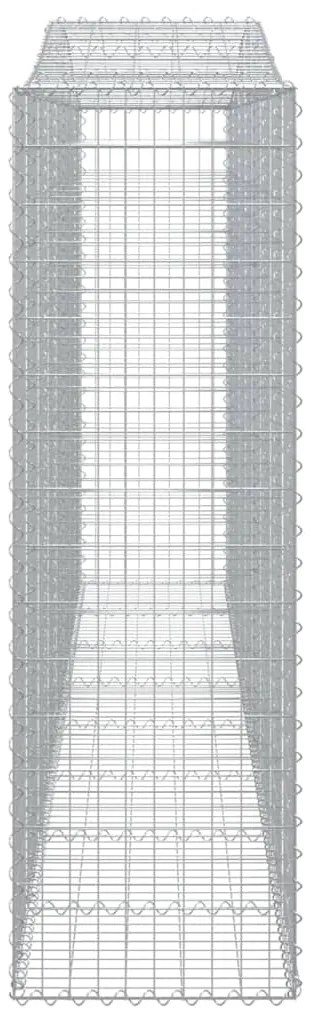 vidaXL Συρματοκιβώτια Τοξωτά 6 τεμ. 400x50x160/180 εκ. Γαλβαν. Ατσάλι