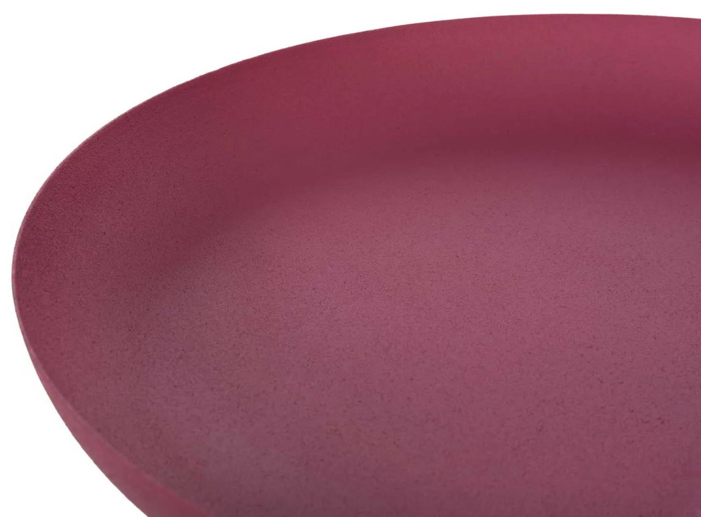 ΤΡΑΠΕΖΙ ΒΟΗΘΗΤΙΚΟ ΣΤΡΟΓΓΥΛΟ DELBEL HM4262.06 ΜΕΤΑΛΛΟ ΣΕ ΡΟΖ Φ36x49Υ εκ.