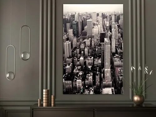 Πίνακας - Manhattan In Sepia (1 Part) Vertical - 40x60