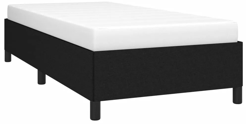 vidaXL Σκελετός Κρεβατιού Χωρίς Στρώμα Μαύρο 80x200 εκ. Υφασμάτινο