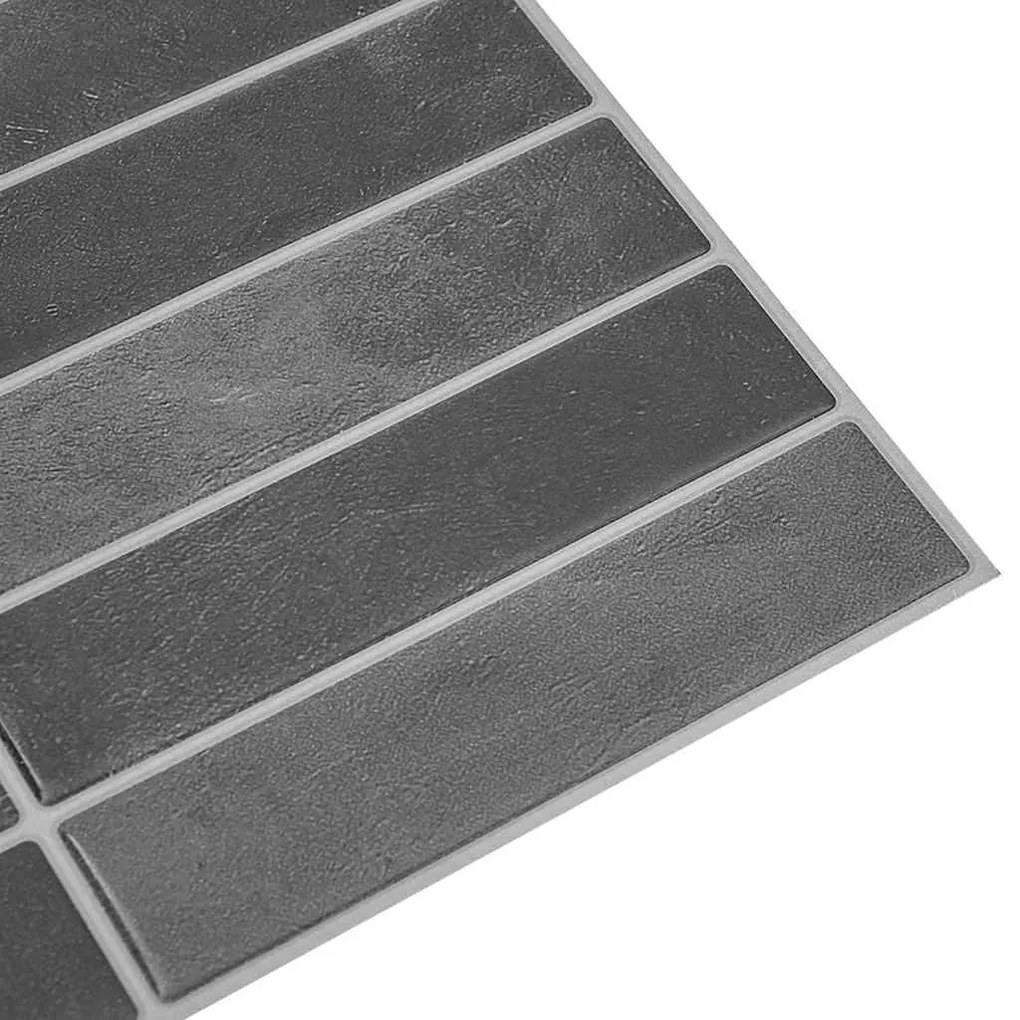 vidaXL Ορθογώνιο Πλακάκι 10 pcs Γκρι 29 x 23 x 0,08 εκ