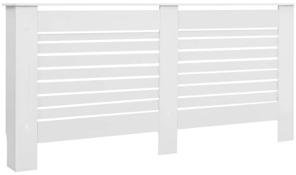 vidaXL Κάλυμμα Καλοριφέρ Λευκό 172 x 19 x 81,5 εκ. από MDF