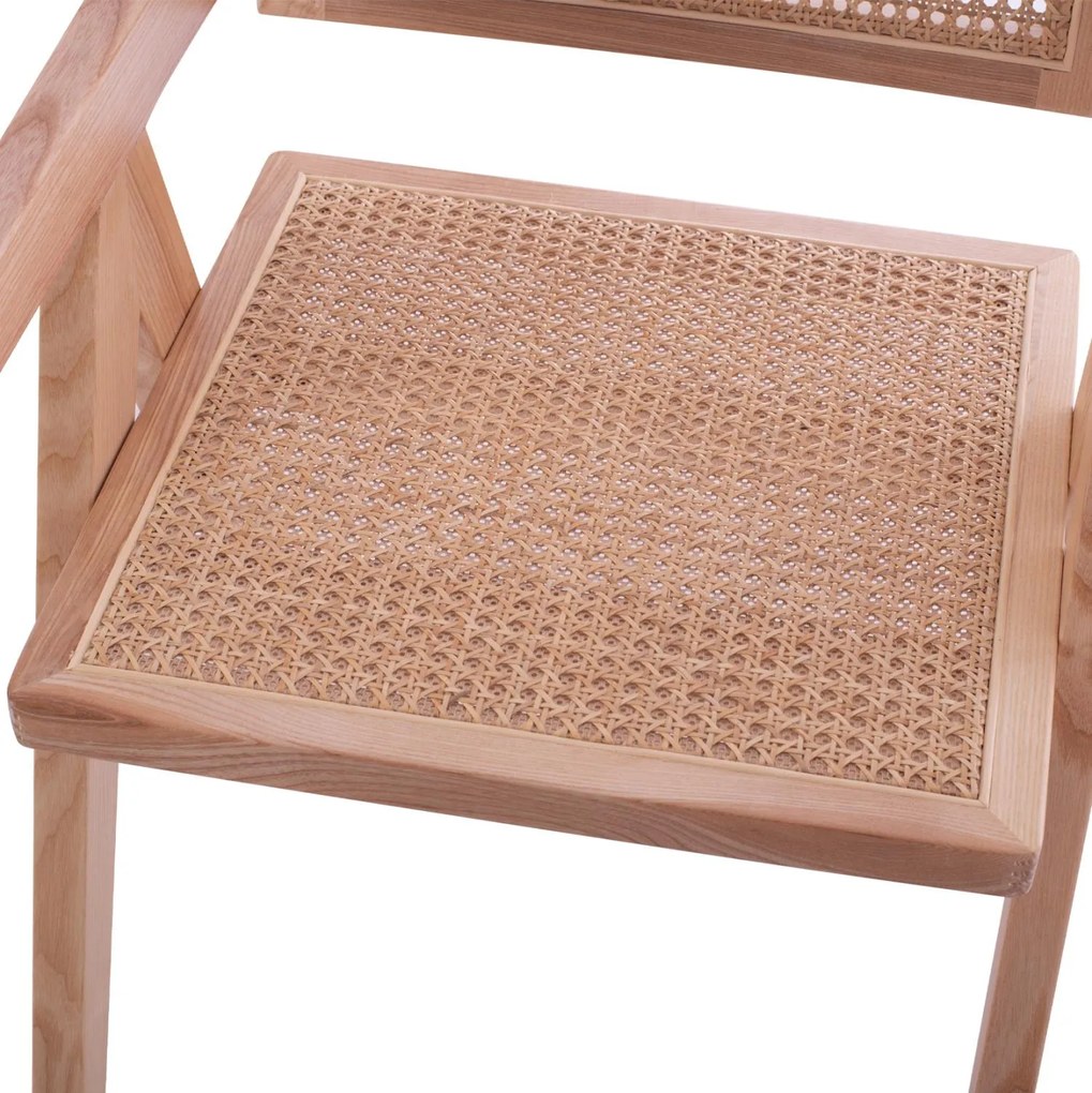 Καρέκλα BLAIRE Ξύλινη με Μπράτσα 52x50x80Υεκ. 52x50x80 εκ.