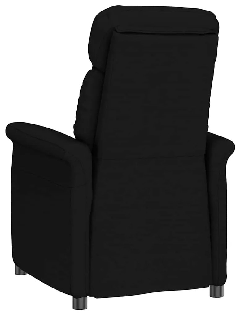 vidaXL Καρέκλα Ανακλίνετο Μαύρη Μαύρο 70.5 x 96.5 x 95 cm