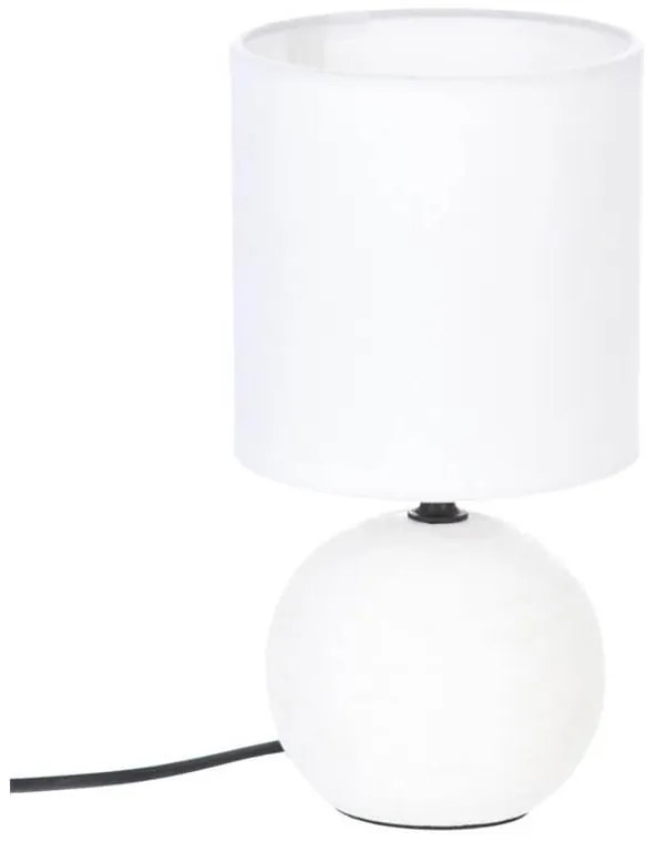 Επιτραπέζιο φωτιστικό Timéo Atmosphera με λαμπτήρα Ε14 και διαστάσεις 13x13x24.5cm - White
