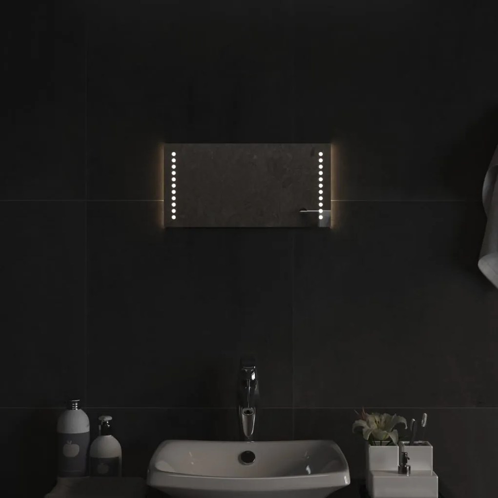 vidaXL Καθρέφτης Μπάνιου με LED 40 x 20 εκ.