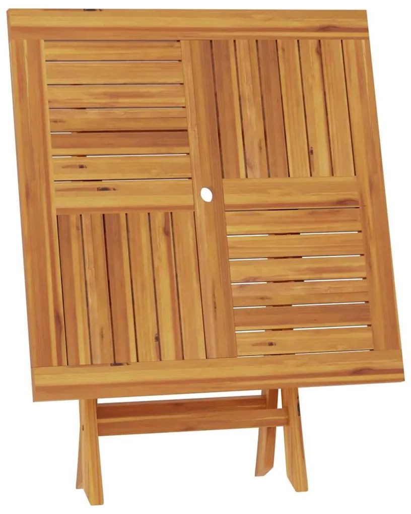 vidaXL Τραπέζι Κήπου Πτυσσόμενο 85 x 85 x 76 εκ. από Μασίφ Ξύλο Teak