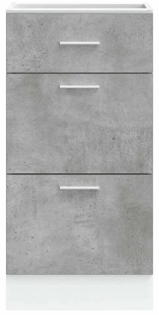 vidaXL κάτω ντουλάπι Lyon σκυρόδεμα γκρι 40x46x81,5 cm