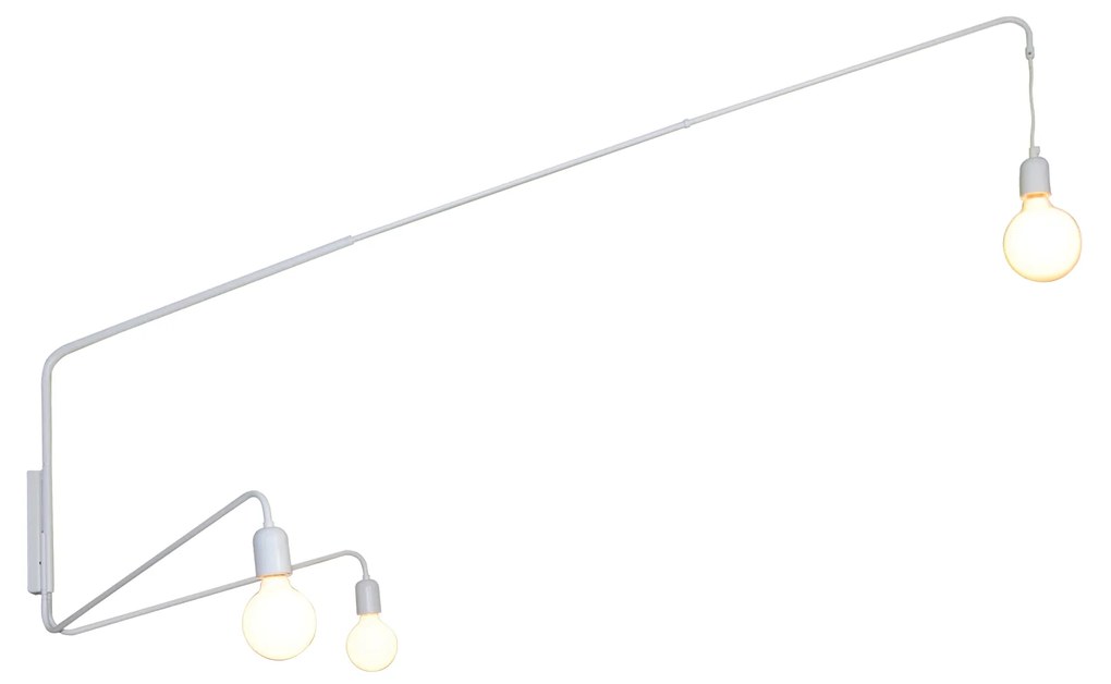 Φωτιστικό Τοίχου - Απλίκα HL-3591-3 MIMA WHITE WALL LAMP - 77-4357 - 51W - 100W - 77-4357