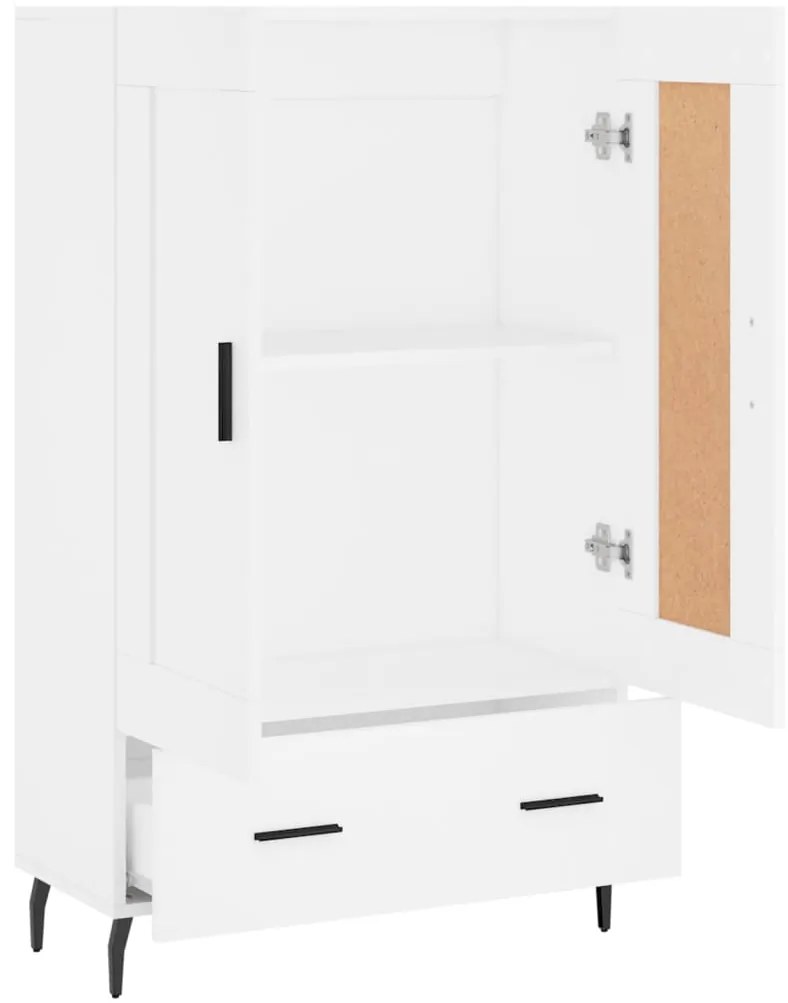 vidaXL Ντουλάπα Λευκή 69,5 x 31 x 115 εκ. από Επεξεργασμένο Ξύλο