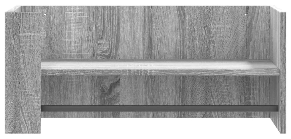 Ραφιέρα Τοίχου Γκρι Sonoma 70,5x35x30,5 εκ. Επεξεργασμένο Ξύλο - Γκρι