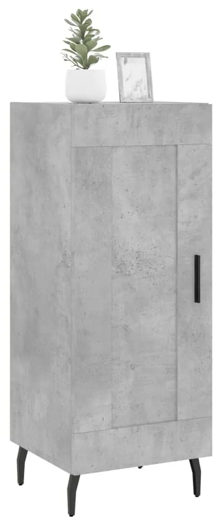 vidaXL Ντουλάπι Γκρι Σκυροδέματος 34,5x34x90 εκ. Επεξεργασμένο Ξύλο
