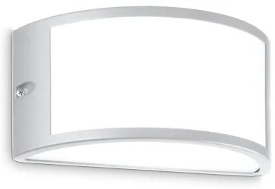 Απλίκα Φωτιστικό Τοίχου E27 60W IP44 Rex Ideal Lux-322735-Γκρι 322735