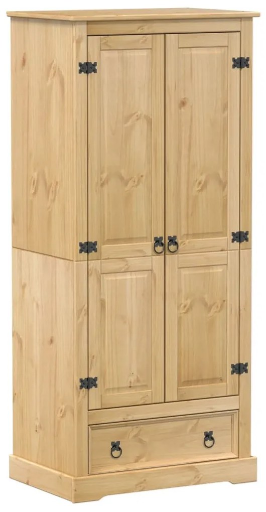 vidaXL Ντουλάπα Corona 76x50x170 εκ. από Μασίφ Ξύλο Πεύκου