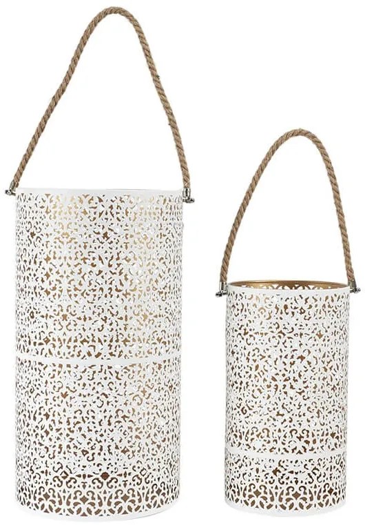 Σετ Διακοσμητικά Φανάρια Home Deco Factory με χερούλι και διαστάσεις 20x39cm και 15x27cm - 2 τεμάχια