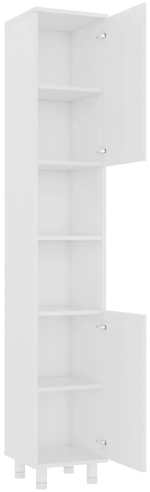 vidaXL Στήλη Μπάνιου Λευκή 30 x 30 x 179 εκ. από Επεξ. Ξύλο